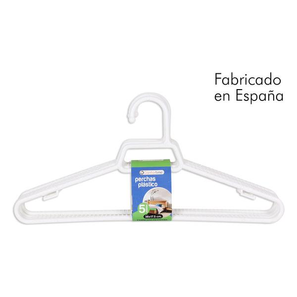 SET 5 PERCHAS PLASTICO 38X17.5CM LEO