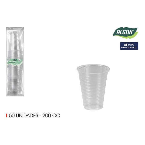 SET-50 VASO TRANSPARENTE 200CC ALGON