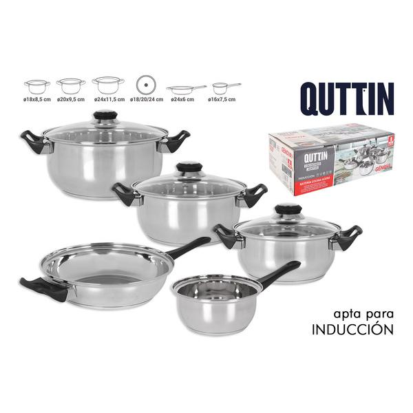 BATERIA COCINA 8PC ACERO INDUCCION GENOVA