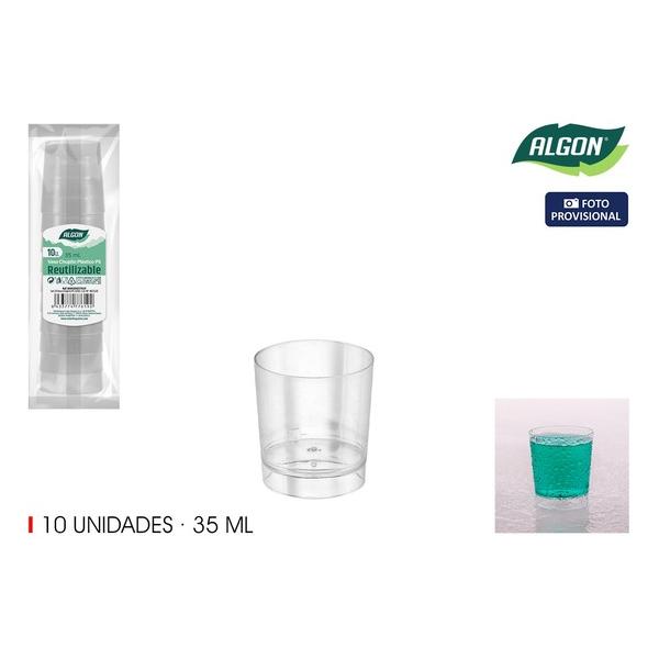 SET-10 VASO CHUPITO PS 35ML ALGON - imagen 1