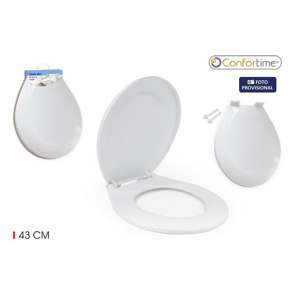 TAPA WC PLASTICO BLANCA 43CM CONFORTIME