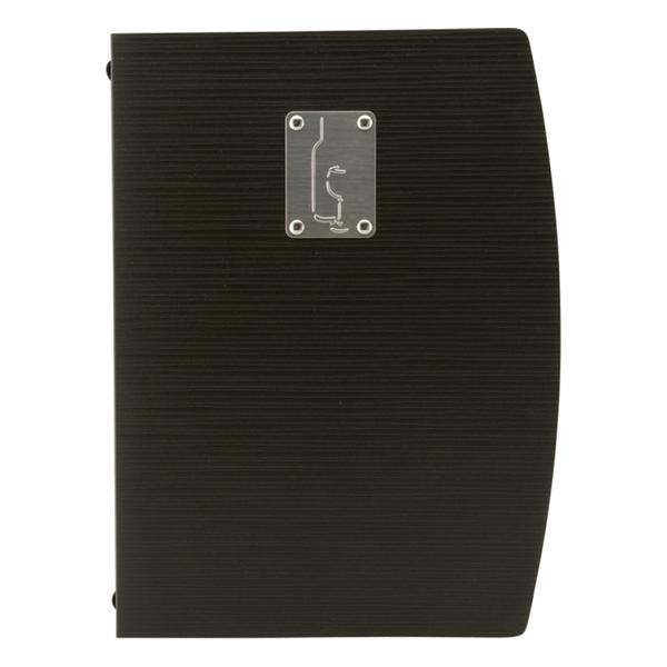 #-40-PORTA MENUS NEGRO RIO A4 34X25.5X1.8CM