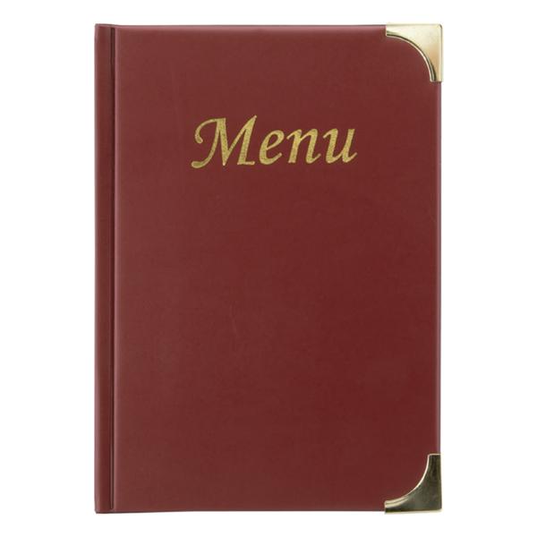 #-40-PORTA MENUS BURDEOS BASIC A5 23.7X17.2X0.8CM