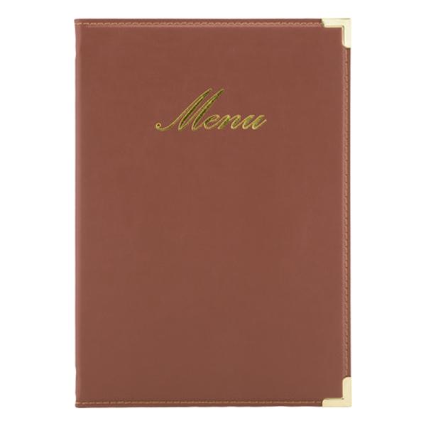 #-40-PORTA MENU BURDEOS A5 CLASSIC 25X18X0.5CM