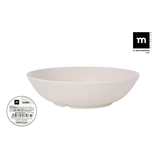 ENSALADERA MEL. IVORY 25CMX6.5CM MD