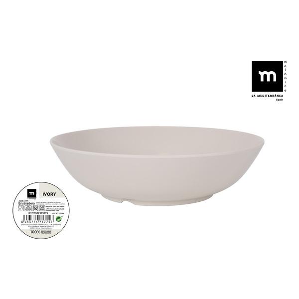 ENSALADERA MEL. IVORY 25CMX6.5CM MD - imagen 1