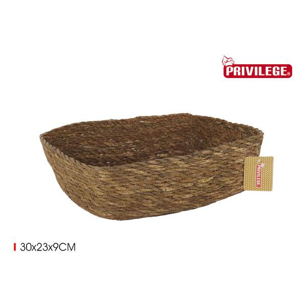 CESTA CONICA MIMBRE RECT 30X23X9CM PRIVILEGE