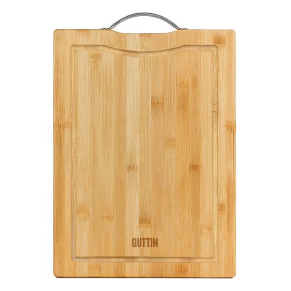 TABLA CORTAR BAMBU/MET. 38X28X1.8CM QUTTIN - imagen 2