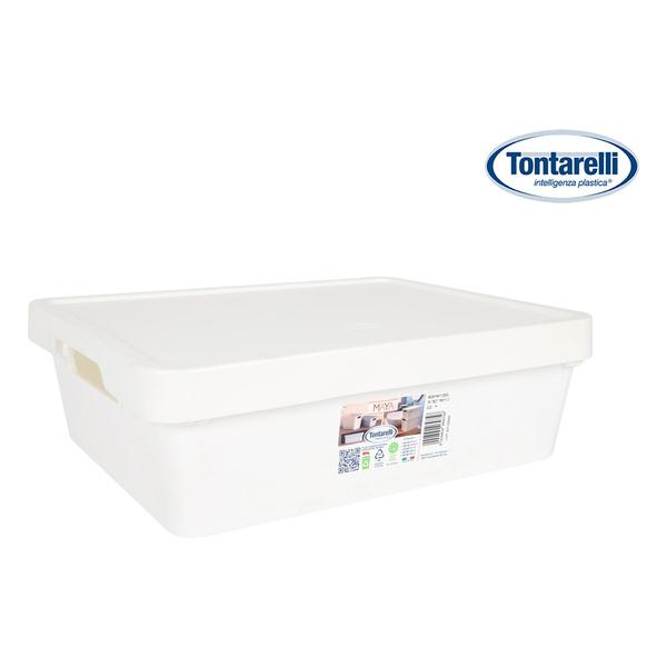 CAJA ALMACENAJE 9.2L C/TAPA MAYA BLANCA