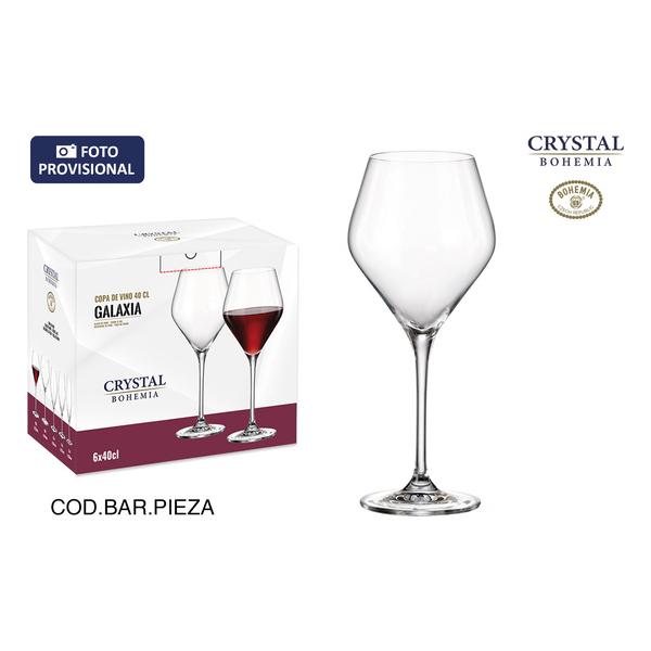 SET 6 COPAS VINO BOHEMIA 400CC GALAXIA