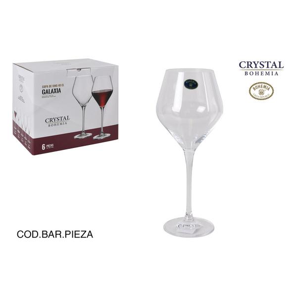 SET 6 COPAS VINO BOHEMIA 400CC GALAXIA - imagen 1