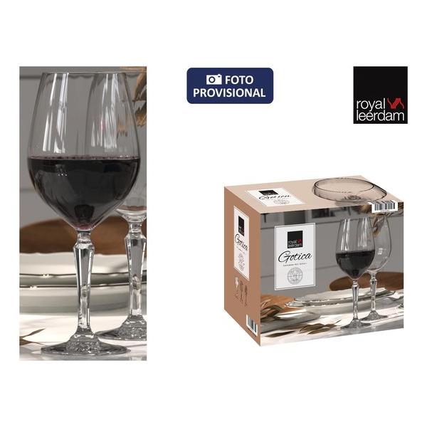 P24 SET 6 COPAS VINO 60CL GOTICA