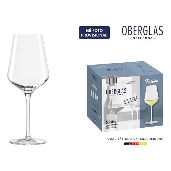 SET 6 COPAS VINO OBERGLAS 40CL PASSION