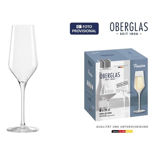 SET 6 COPAS CHAMPAGNE OBERGLAS 25CL PASSION