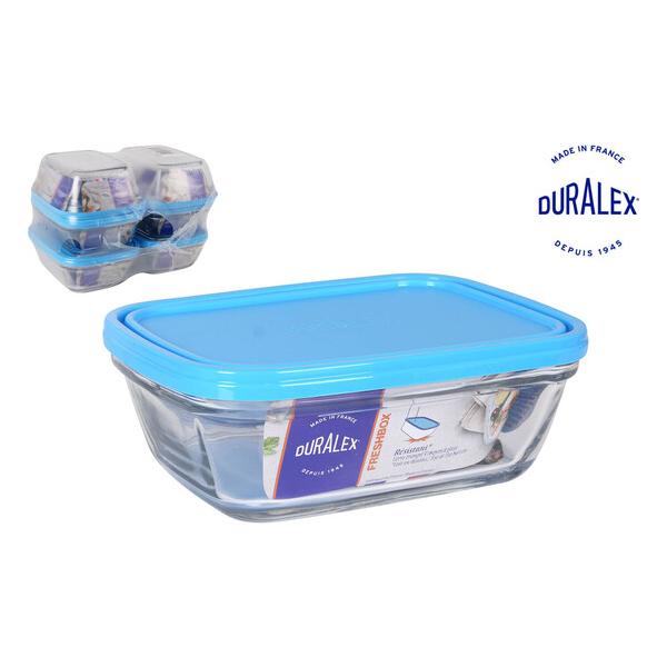 FIAMBRERA RECT. 1.1L TAPA AZUL FRESHBOX - imagen 1