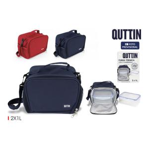 FUNDA TERMICA C/2 FIAMBR.RECT. 1LT. QUTTIN