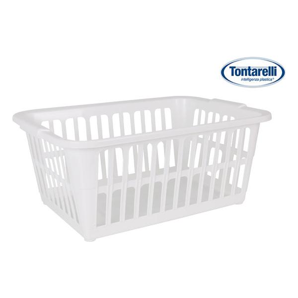 CESTA ROPA 35L - 58X41CM CLASSIC BLANCO