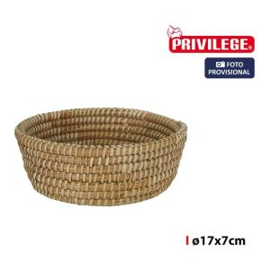 CESTA CONICA MIMBRE REDONDA  Ø17X7CM KORNE