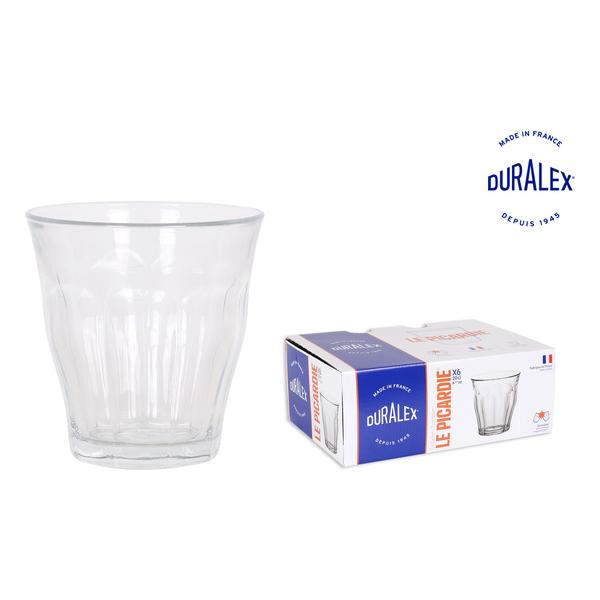 SET 6 VASOS TRANSPARENTE 20CL PICARDIE