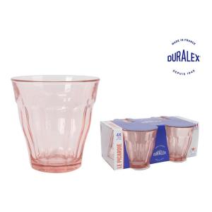 SET 4 VASOS 25CL ROSA PICARDIE