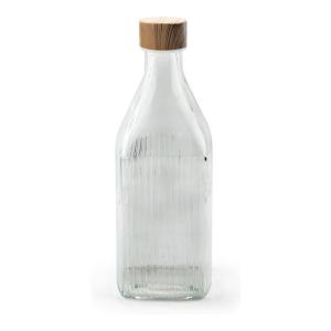 BOTELLA VIDRIO CUAD.T/METAL WOOD 1L LA MEDI