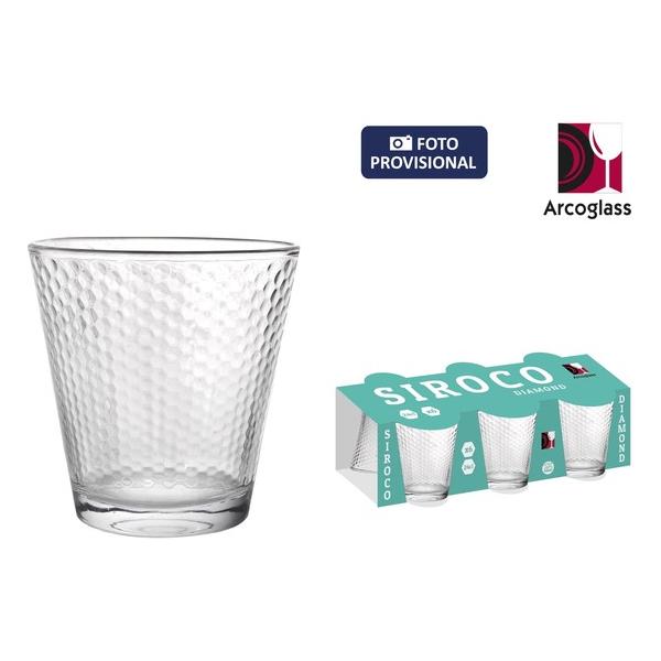 SET 6 VASOS 250ML SIROCO DIAMONDS AG