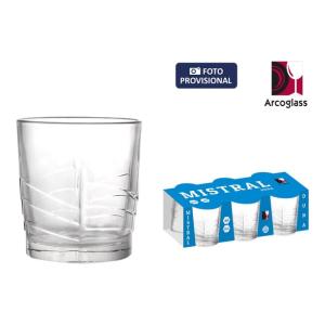 SET 6 VASOS 260ML MISTRAL DUNA AG