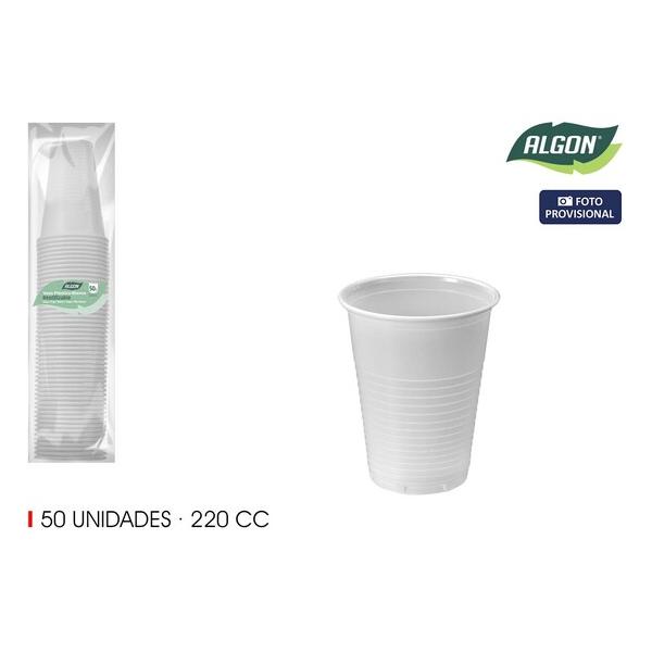 SET-50 VASO BLANCO 220CC ALGON