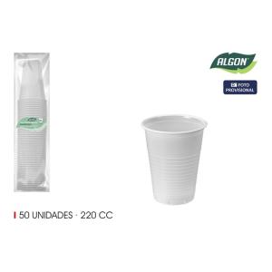 SET-50 VASO BLANCO 220CC ALGON