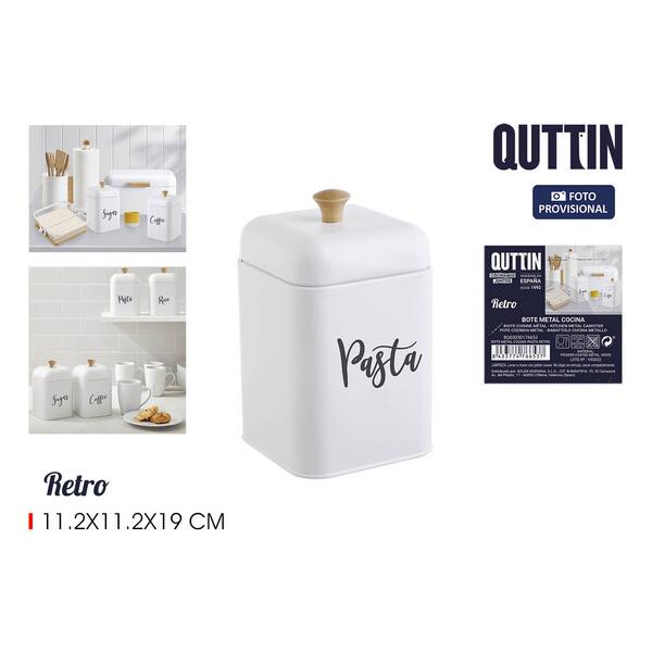 BOTE METAL COCINA PASTA RETRO QUTTIN