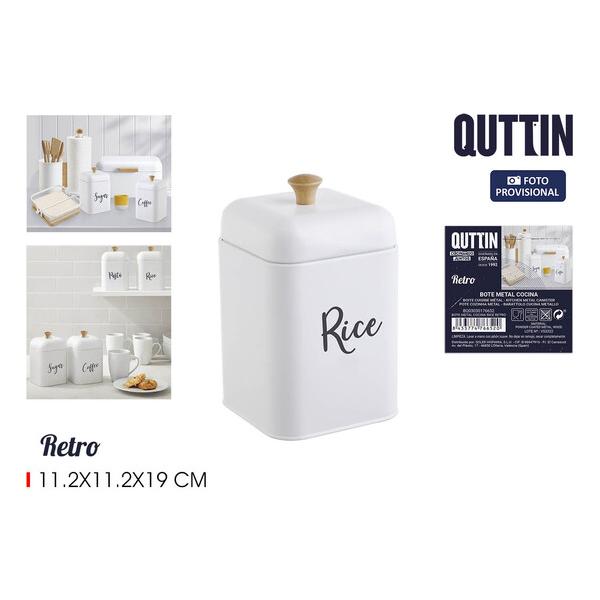 BOTE METAL COCINA RICE RETRO QUTTIN