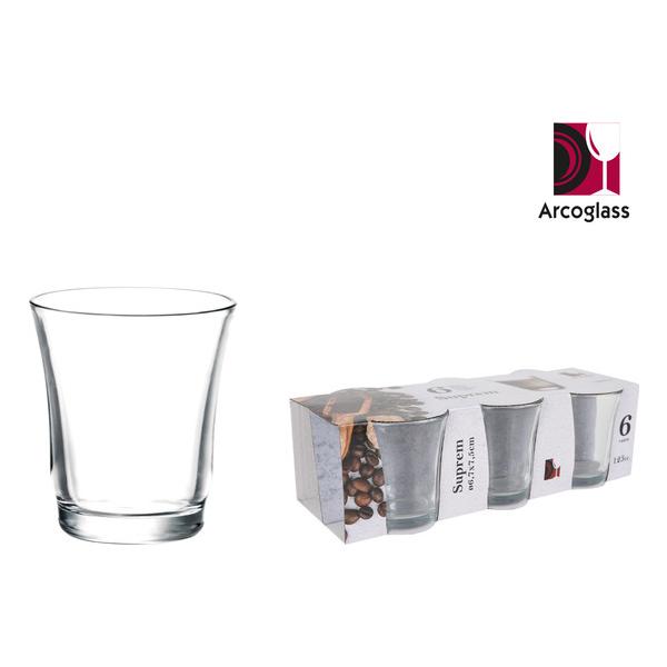 SET 6 VASOS BOMBON 125ML SUPREM  AG