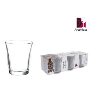 SET 6 VASOS BOMBON 125ML SUPREM  AG