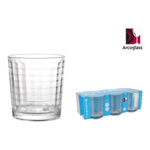 SET 6 VASOS 260ML MISTRAL CUBIC AG