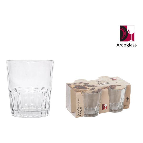 SET 4 VASOS VIDRIO 110CC CARAJILLO/BOMB