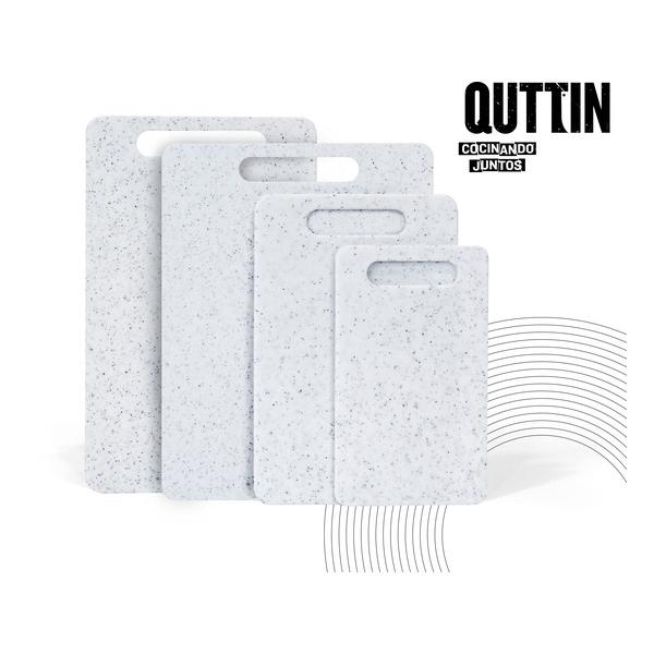 TABLA CORTAR PLAST.GRANITO 25X15CM QUTTIN