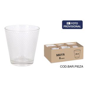 VASO AGUA 25 CL MAYA