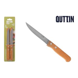 #-72- SET 4 CUCHILLO COCINA FILO 10.5CM NATURA