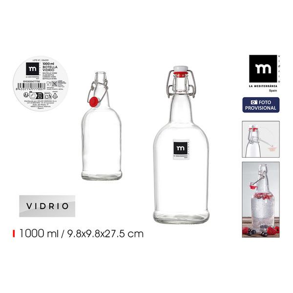 BOTELLA 1000ML C/TAPON HERMETICO LA MEDI