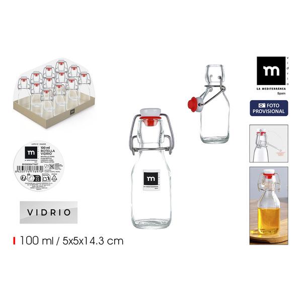 BOTELLA 100ML C/TAPON HERMETICO LA MEDIT