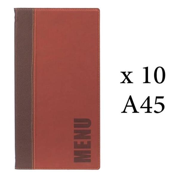 PACK DE 10 #-40-PORTA MENUS BURDEOS TRENDY 35.3X18.6X1CM - imagen 1