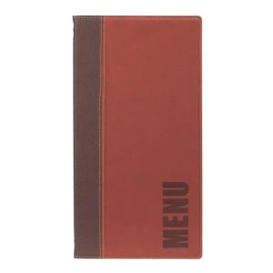 PACK DE 10 #-40-PORTA MENUS BURDEOS TRENDY 35.3X18.6X1CM