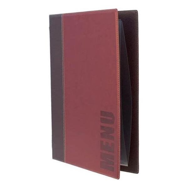 PACK DE 10 #-40-PORTA MENUS BURDEOS A5 TRENDY25.3X17.7X0.8CM - imagen 2