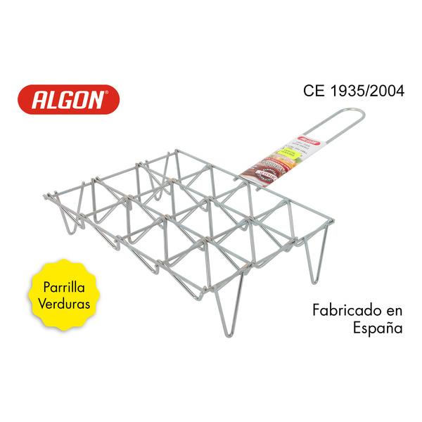 PARRILLA PARA VERDURAS 12UTS.35X55CM ZINC ALGON - imagen 1