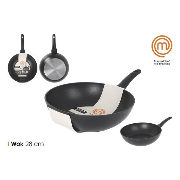 SARTEN WOK 28CM AL.FORJADO 3.0MM 3C MASTERCHEF