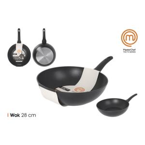 SARTEN WOK 28CM AL.FORJADO 3.0MM 3C MASTERCHEF