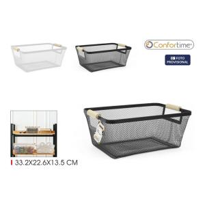 CESTA METAL ORGANIZ.33.2X22.6X13.5C CONFORTIME