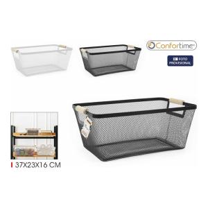 CESTA METAL ORGANIZADOR 37X23X16CM CONFORTIME