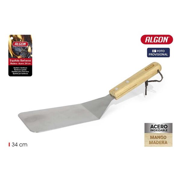 ESPATULA BARBACOA WOOD 34CM ALGON BBQ