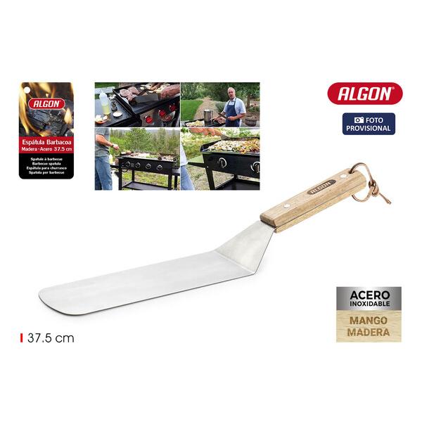 ESPATULA BARBACOA WOOD 37.5CM ALGON BBQ